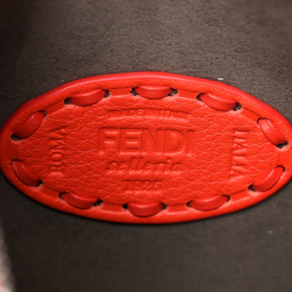 Fendi Cuoio Roma Sellerissima Nappa Sintetica Tape Stitch Mini Fendessence Shoulder Bag Lava 6 of 11