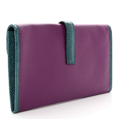 Hermes Swift Lizard Niloticus Jige Duo Anemone Bleu Petrole 4 of 8