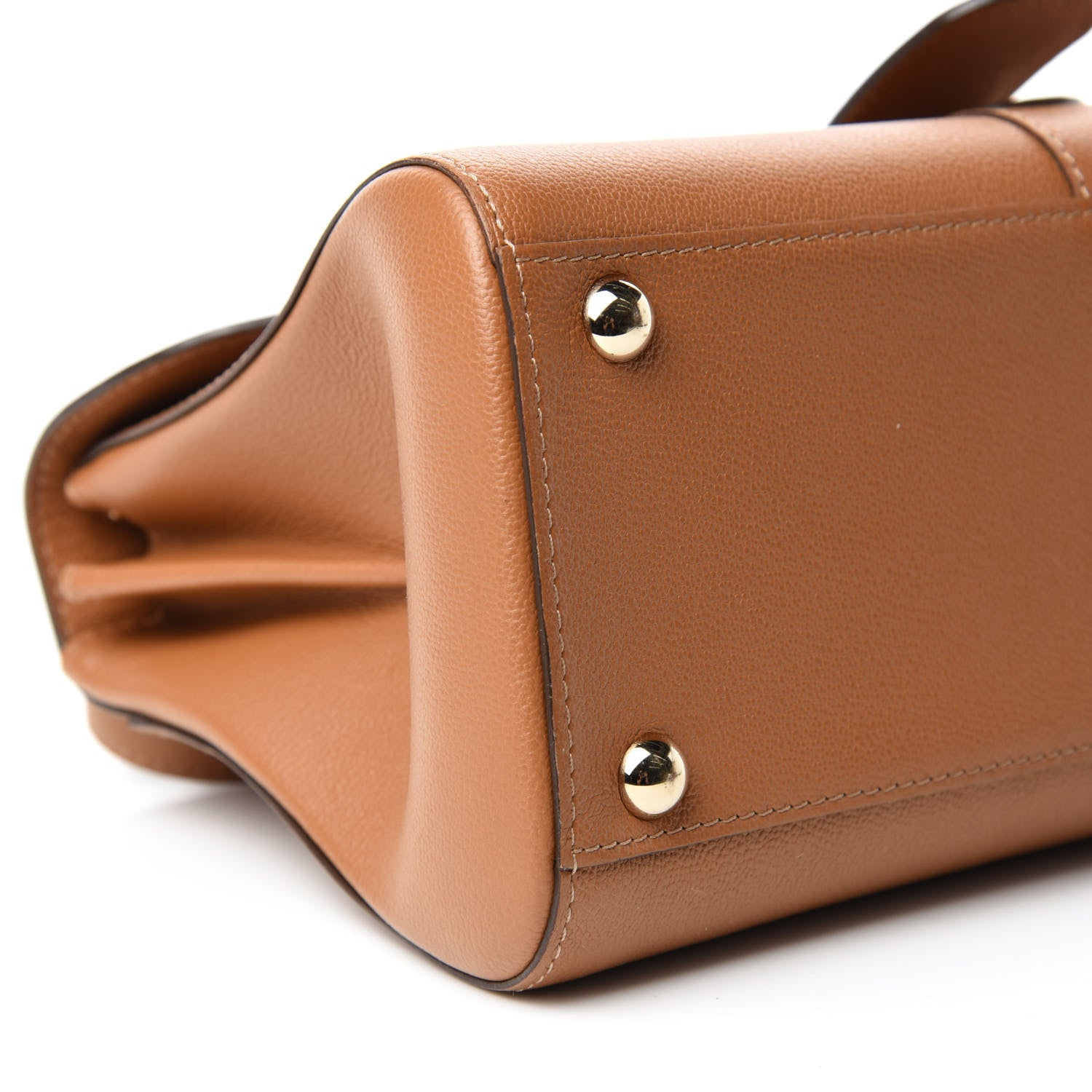 Delvaux Calfskin Mini Brillant East West Satchel Natural 6 of 12