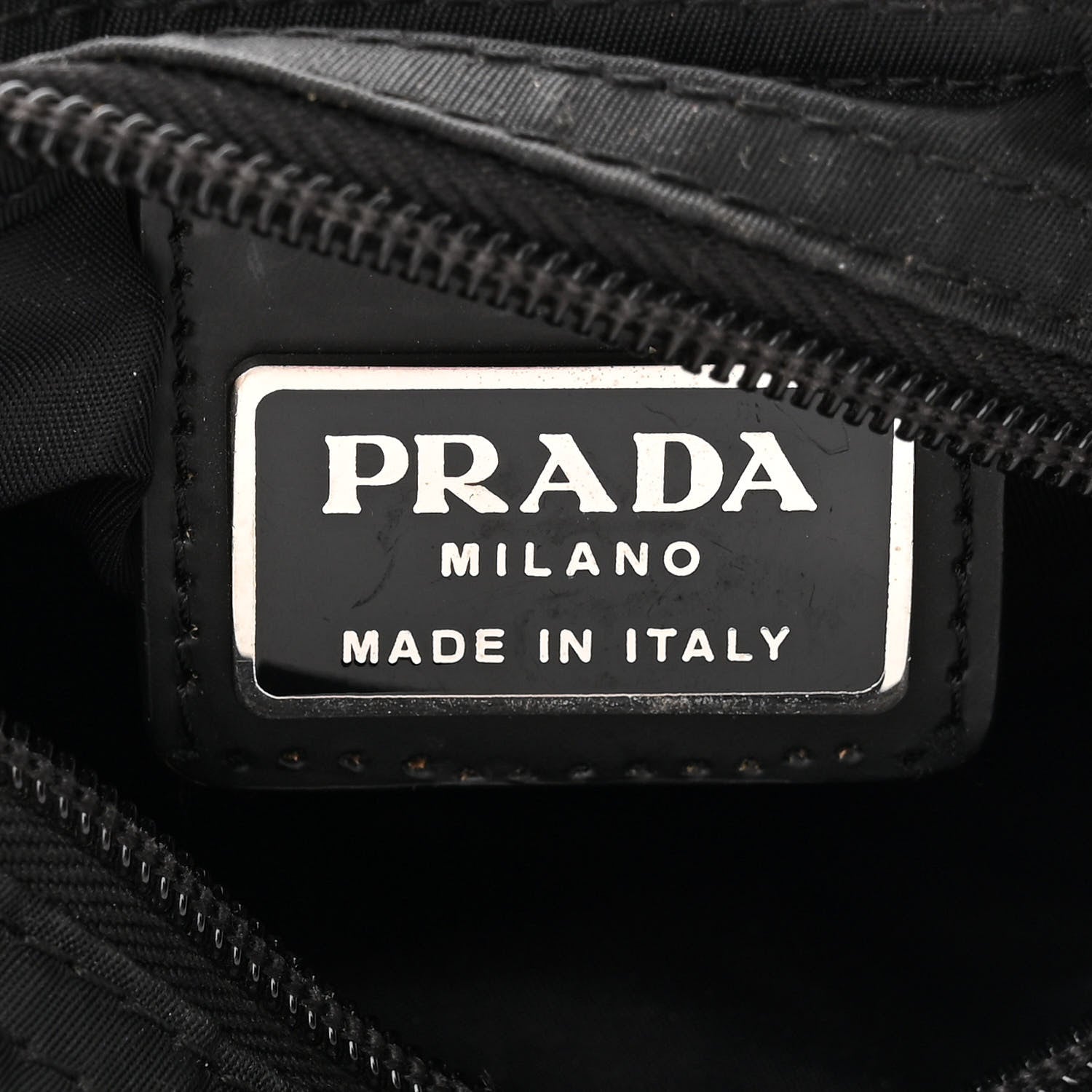 Prada Nylon Saffiano Flat Messenger Bag Black 6 of 14