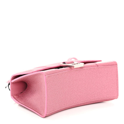 Balenciaga Glitter Fabric Hourglass Top Handle Bag XS Sweet Pink 4 of 10