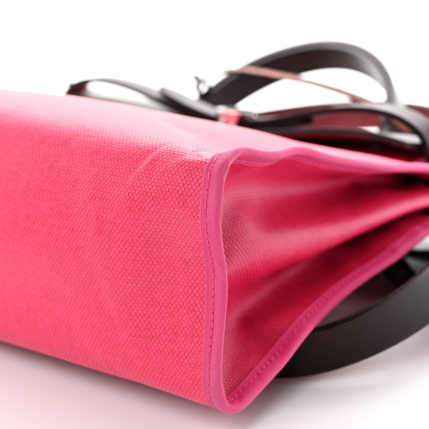 Hermes Toile H Berline Vache Hunter Herbag Zip 31 PM Rouge Sellier Rose Shocking 11 of 11