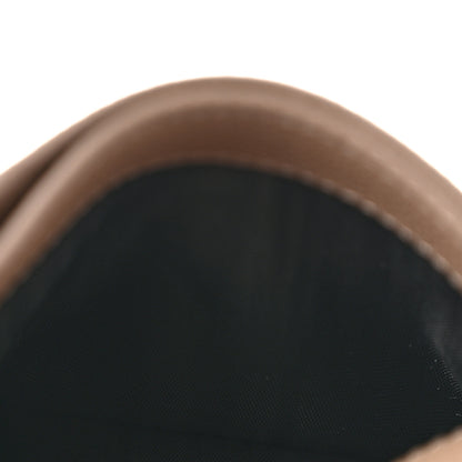 Saint Laurent Grain De Poudre Uptown Monogram Card Case Dark Beige 5 of 9