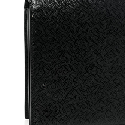 Saint Laurent Grain De Poudre Classic Monogram Kate Clutch Black 11 of 13