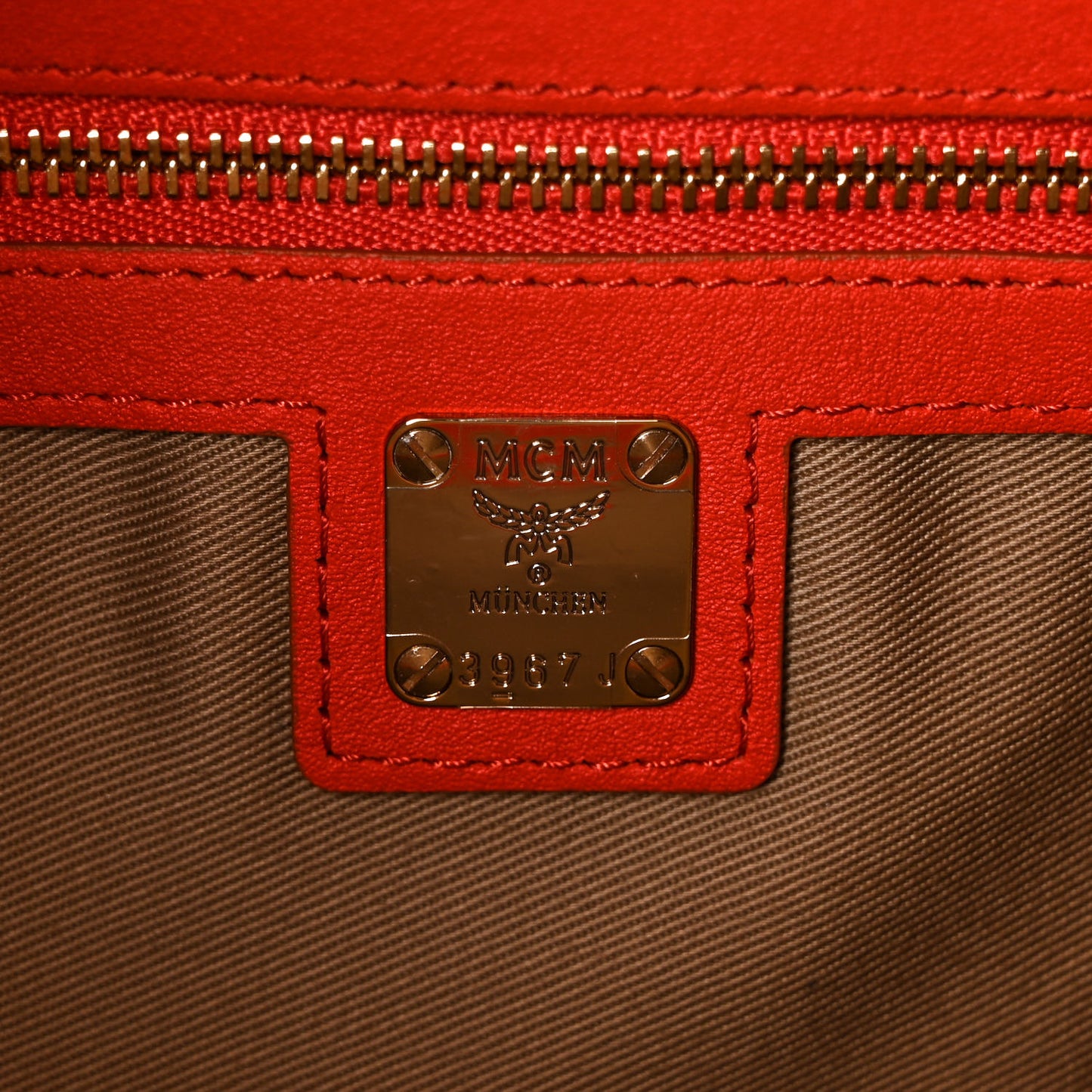 Calfskin Monogram Essential Boston Bag Red