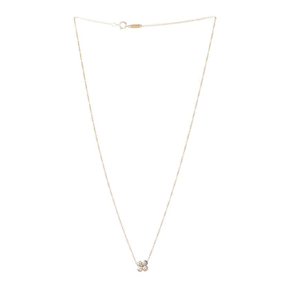 Tiffany 18K Yellow Gold Diamond Lace Pendant Necklace 3 of 6