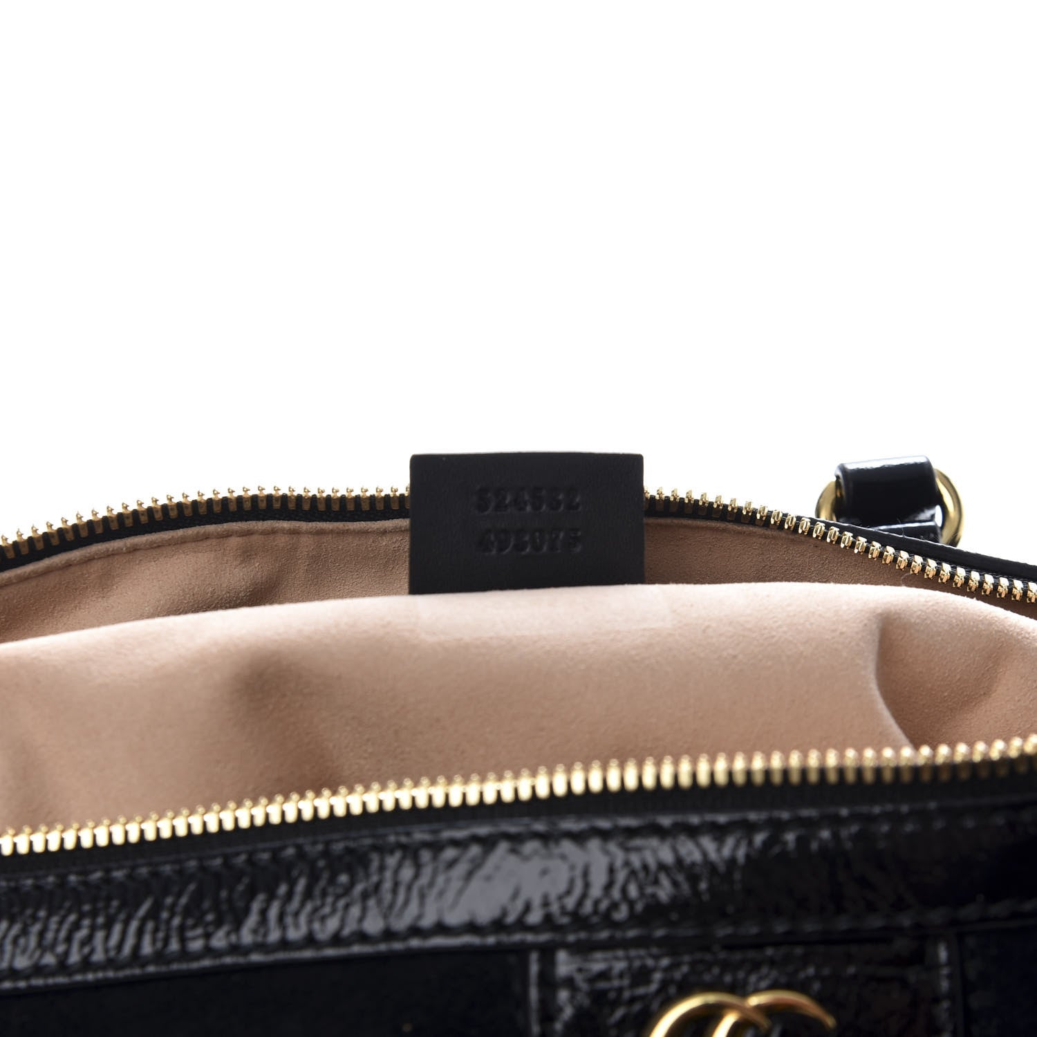 Gucci Suede Patent GG Web Medium Ophidia Boston Black 5 of 8