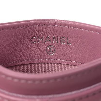 Chanel Lambskin Quilted Crystal Star Card Holder Pink 6 of 8