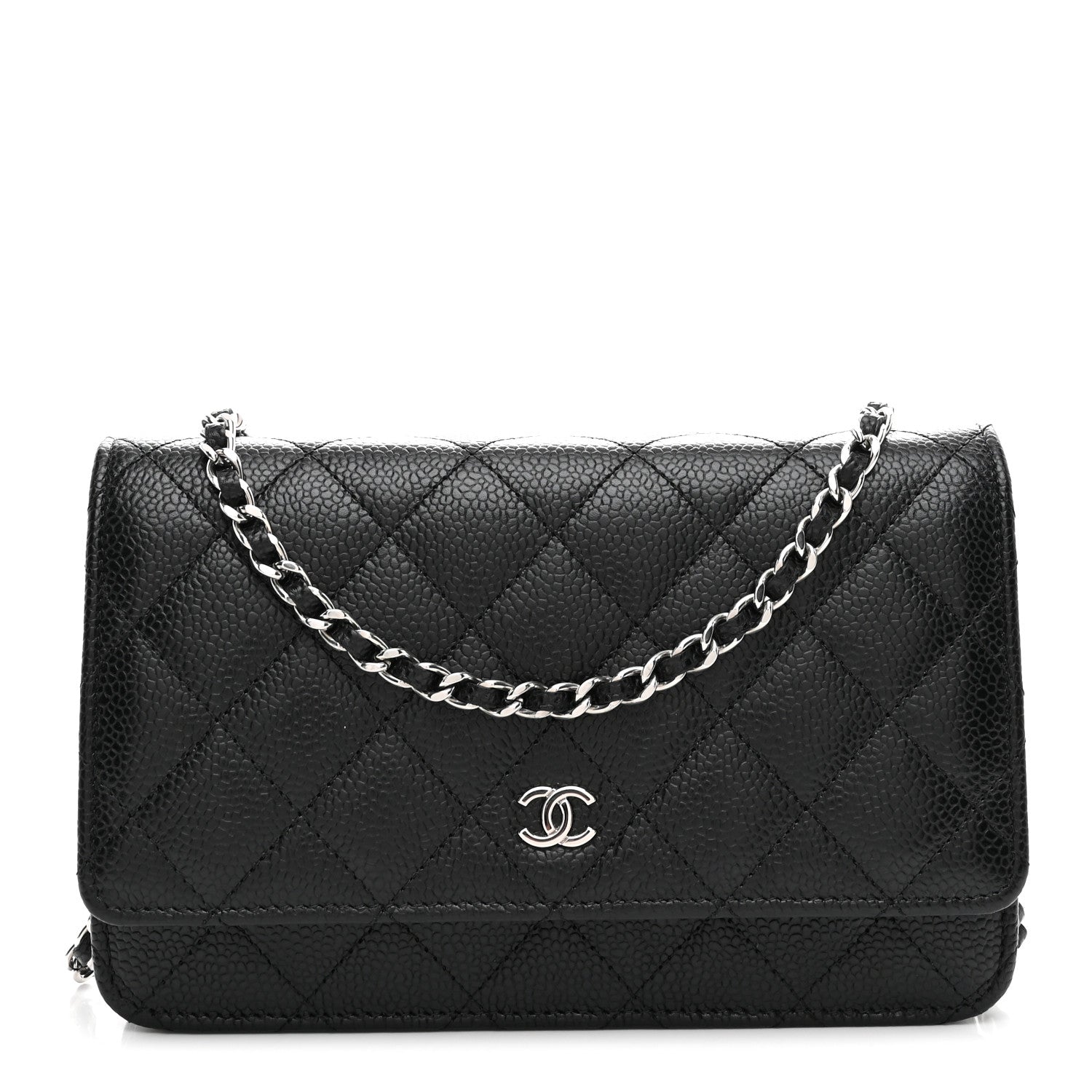 Chanel Caviar Quilted Wallet on Chain WOC Black 1 of 12