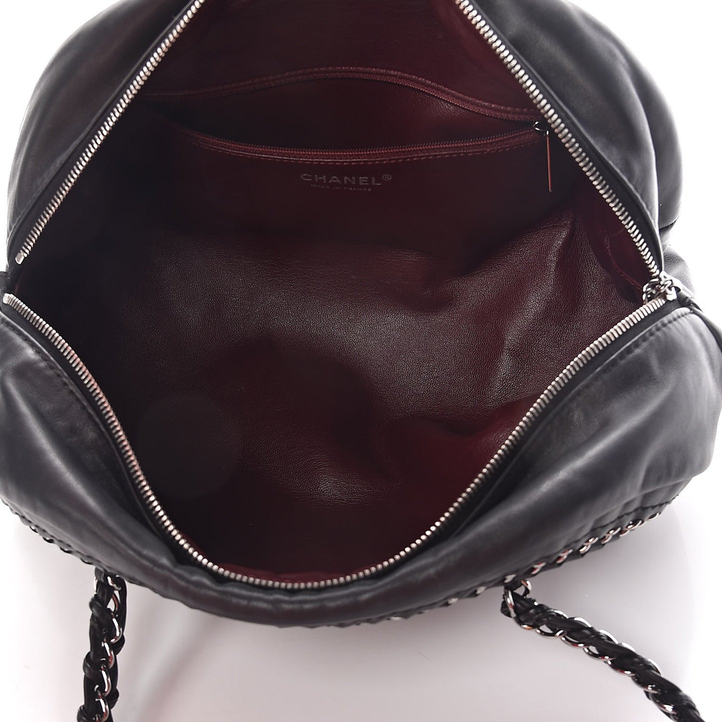 Smooth Calfskin Medium Luxe Ligne Bowler Black