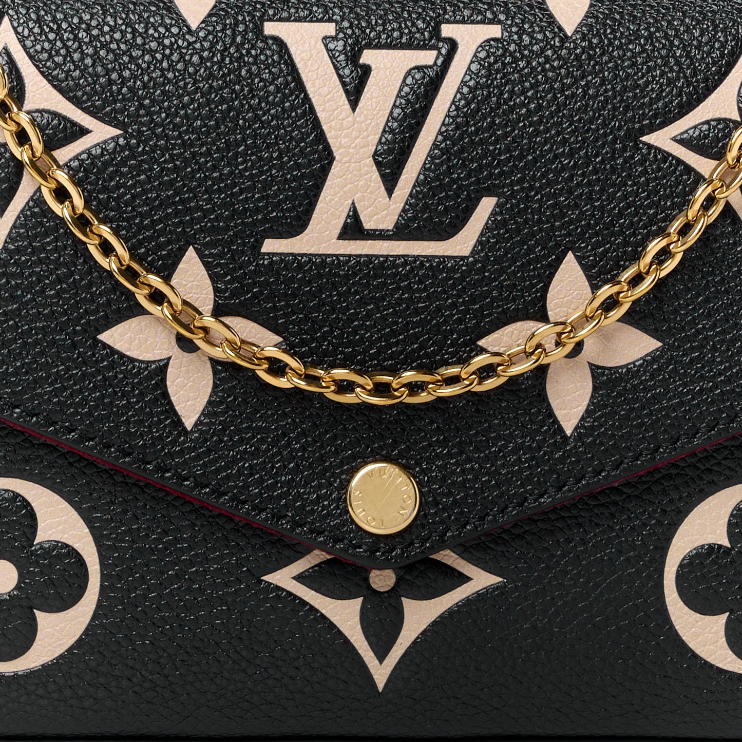 Empreinte Monogram Giant Felicie Pochette Black Beige