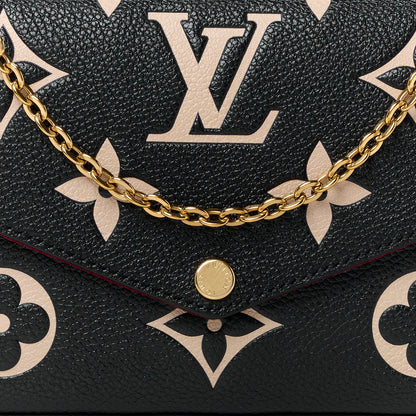 Louis Vuitton Empreinte Monogram Giant Felicie Pochette Black Beige 7 of 11