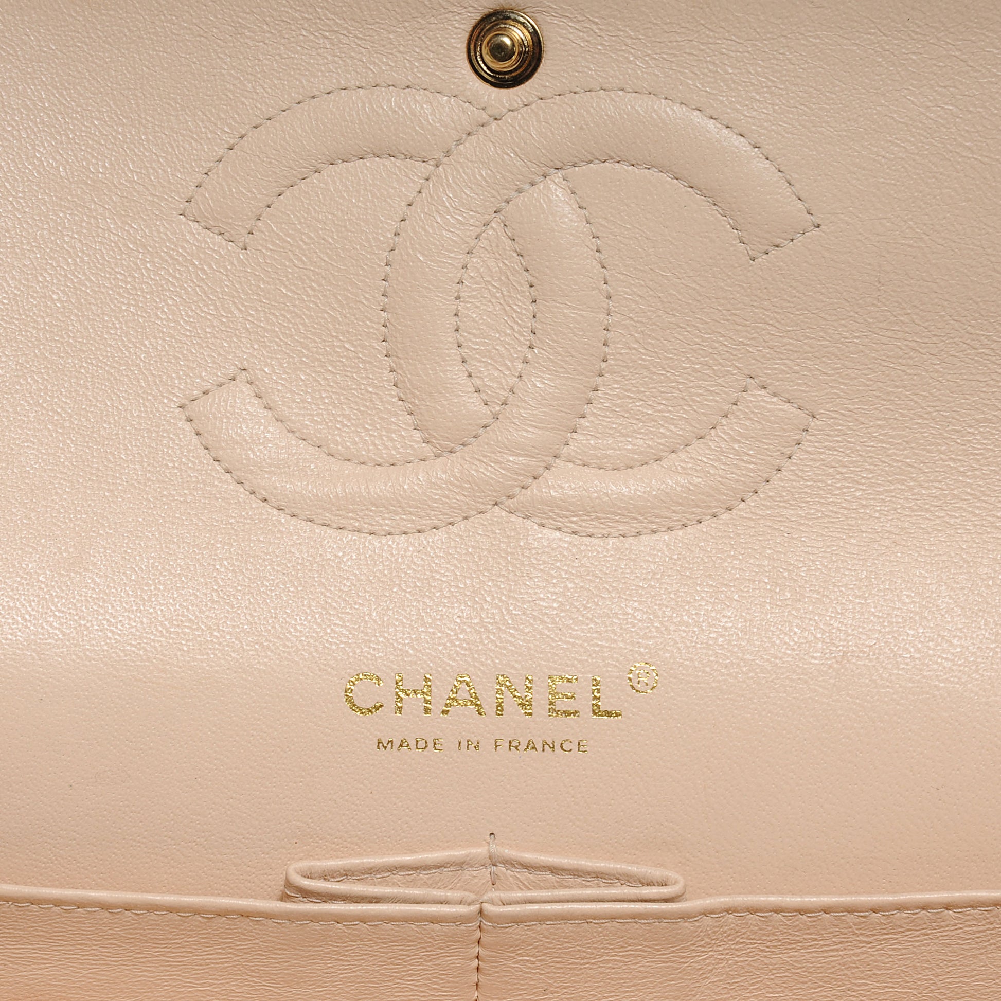 Chanel Lambskin Medium Double Flap Beige 5 of 7