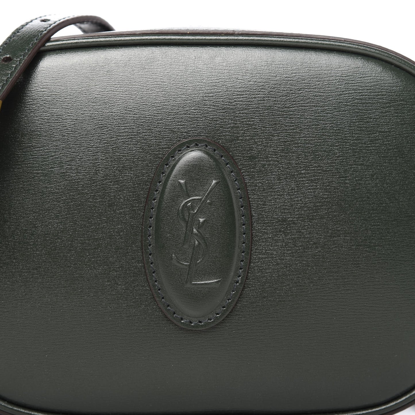 Calfskin Le 61 Camera Bag Dark Green