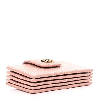 Gucci Dollar Calfskin GG Marmont Card Case Perfect Pink 3 of 8