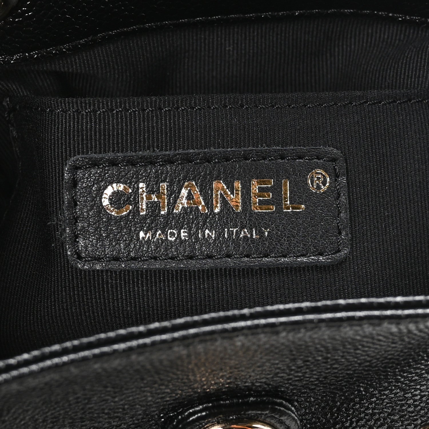 Chanel Shiny Caviar Quilted Small Duma Pockets Drawstring Backpack Black 6 of 10