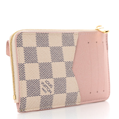 Louis Vuitton Damier Azur Recto Verso Card Holder Rose Ballerine 3 of 7
