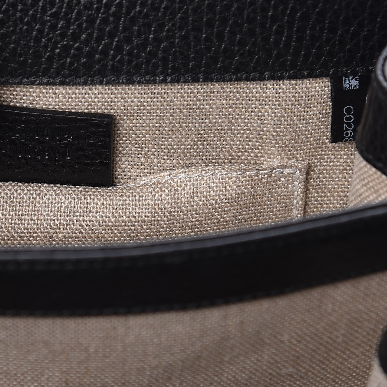 Gucci Dollar Calfskin Small Interlocking G Shoulder Bag Black 7 of 9