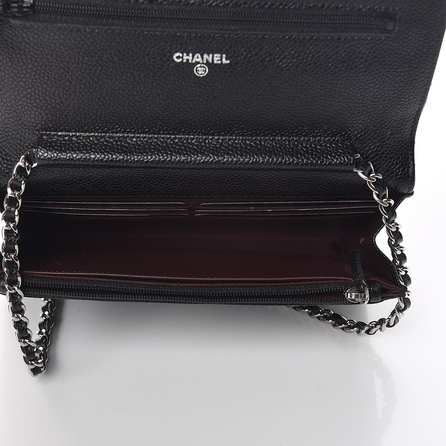Chanel Caviar Quilted Wallet On Chain WOC Black 5 of 11