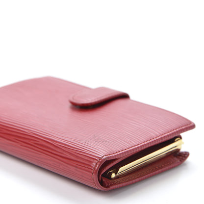 Louis Vuitton Epi French Purse Wallet Castillan Red 6 of 9