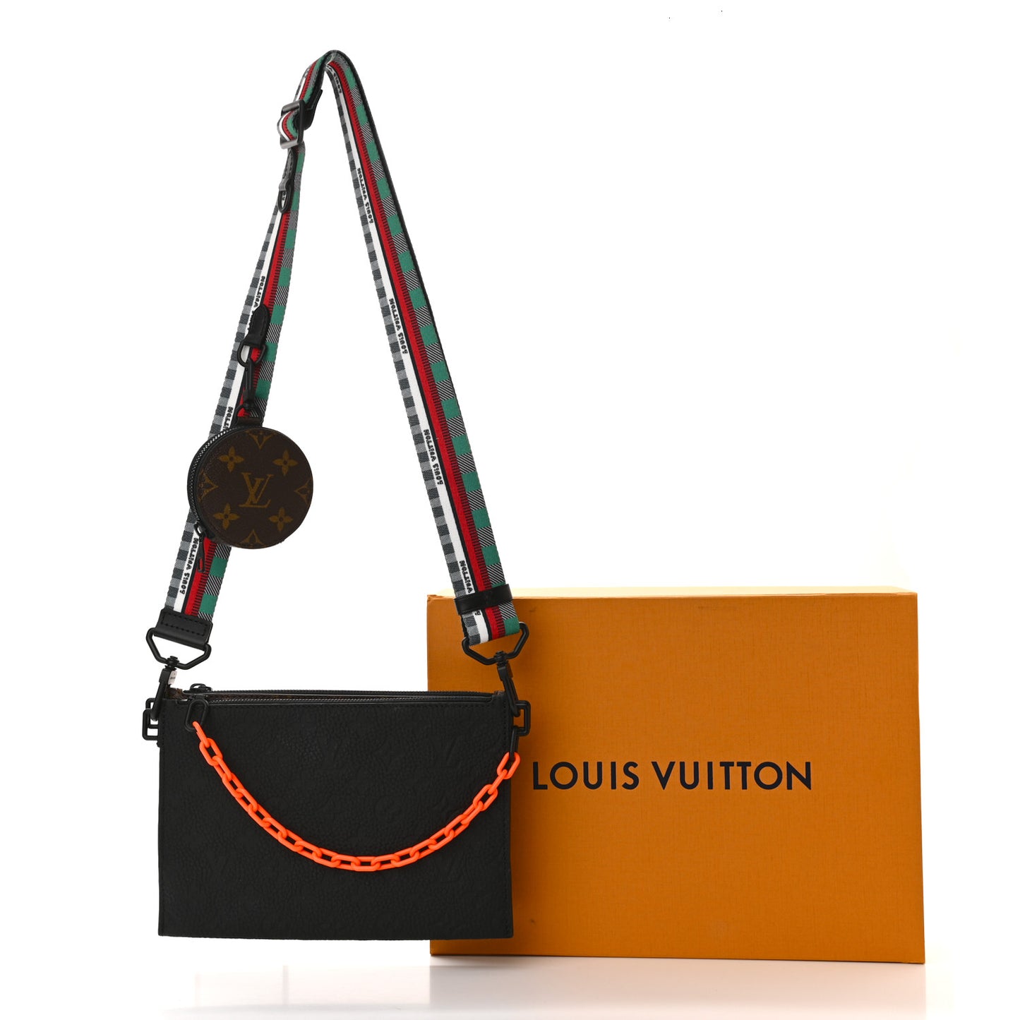 Taurillon Monogram Trio Messenger Black Multicolor