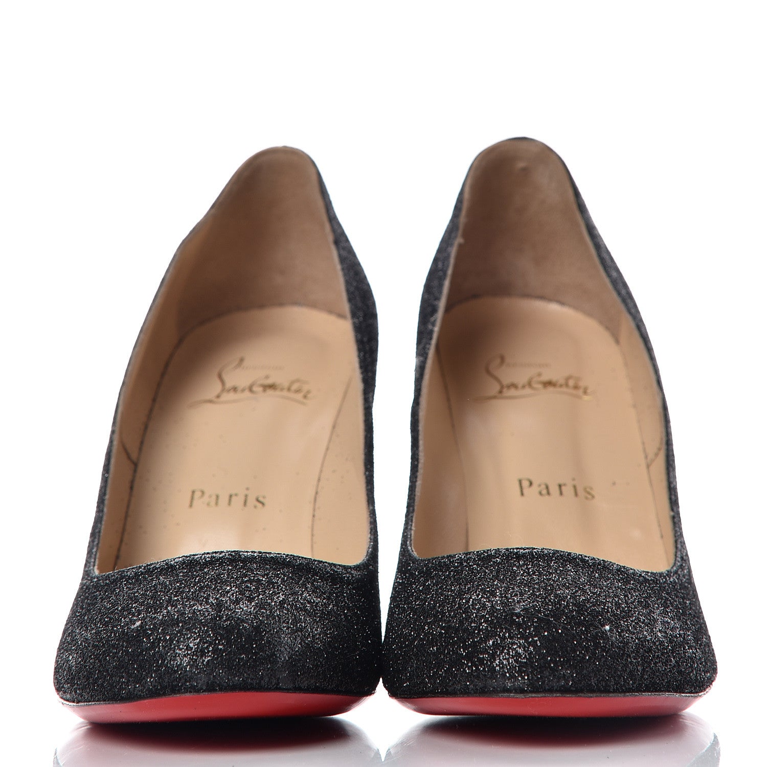 Christian Louboutin Glitter Fifi 85 Pumps 37 Black 3 of 7