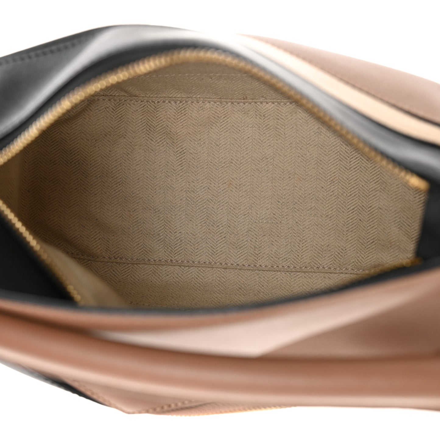 Calfskin Small Puzzle Bag Sand Hazelnut Ash