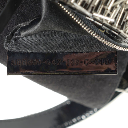 Fendi Beaded Spikes Baguette Gray Black 7 of 11