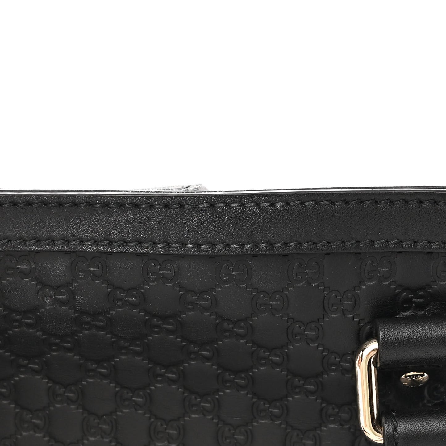 Soft Microguccissima Medium Tote Black