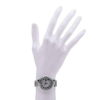 Cartier Stainless Steel Diamond Bezel 33mm Ballon Bleu De Cartier Automatic Watch 2 of 9