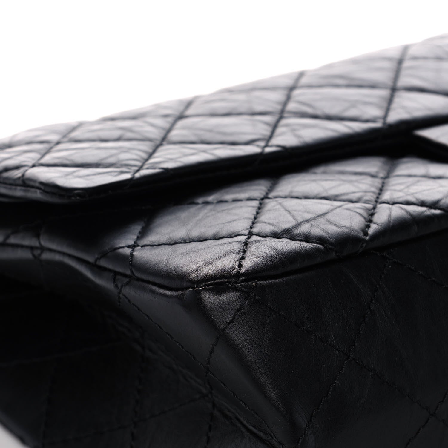Chanel Aged Calfskin Quilted 2.55 Reissue 227 Flap Black 8 of 14