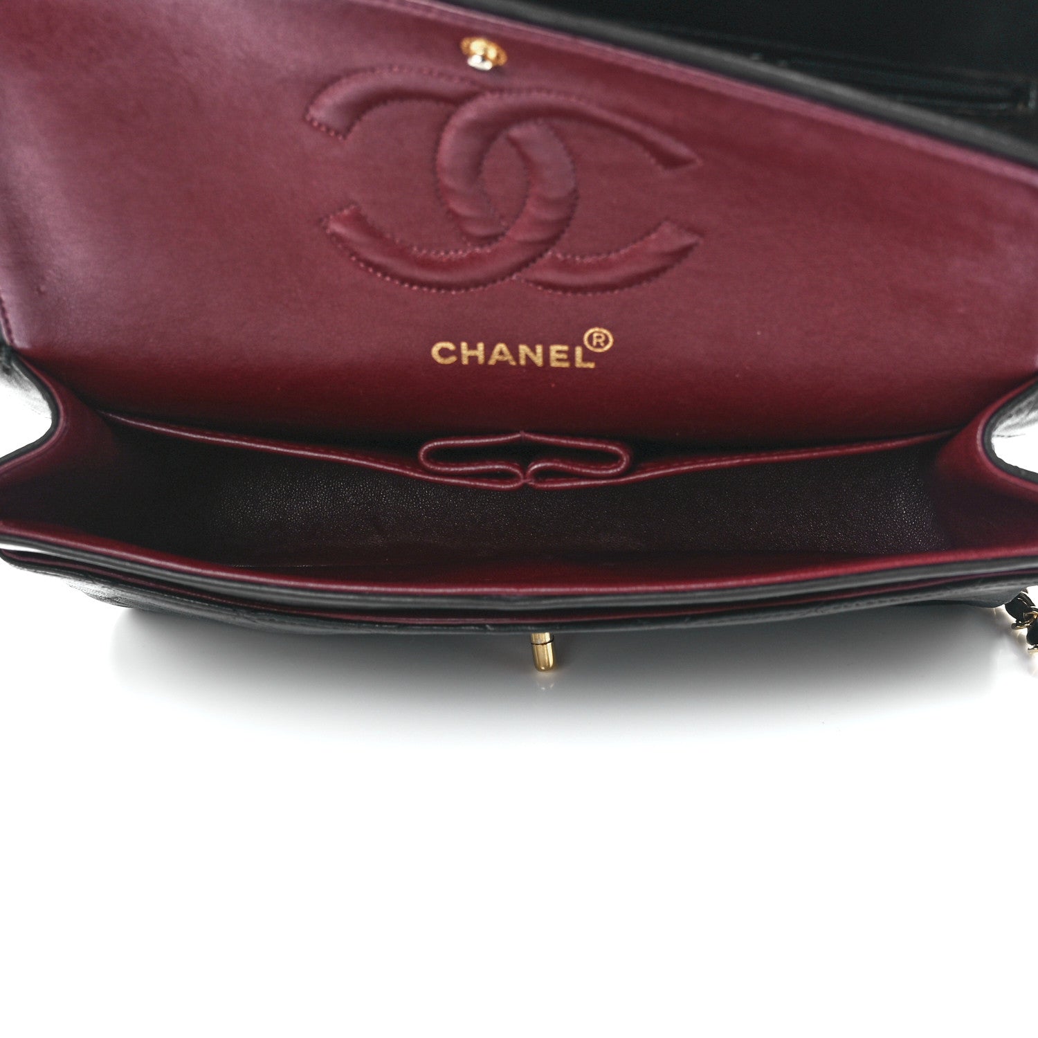 Chanel Lambskin Quilted Medium Double Flap Black 5 of 12