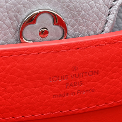 Louis Vuitton Taurillon Capucines Mini Coral Olympe Blue 6 of 9