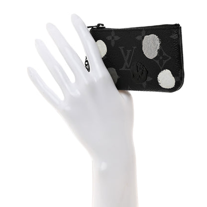 Louis Vuitton LV X YK Monogram Eclipse Key Pouch Black Silver 2 of 7