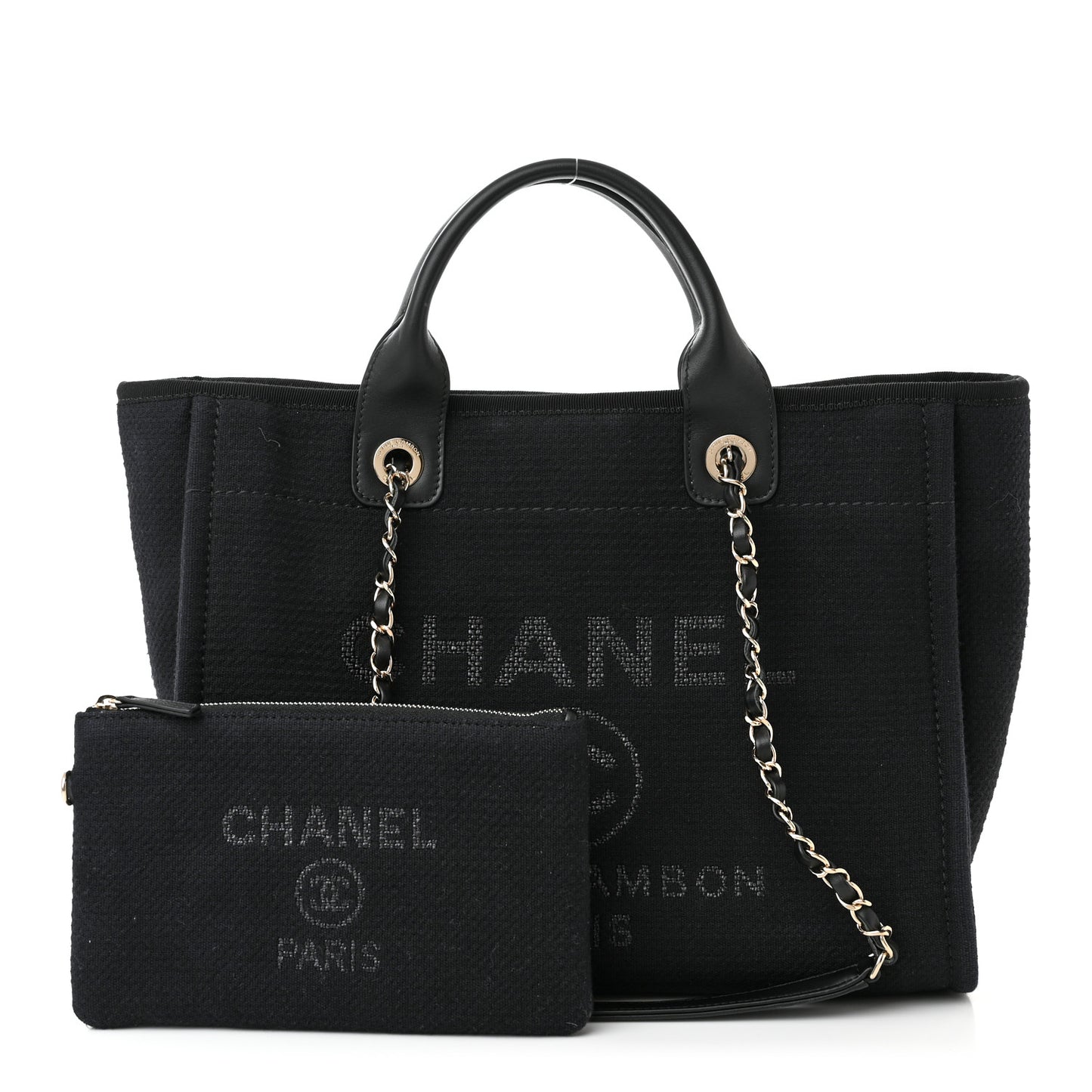 Mixed Fibers Small Deauville Tote Black
