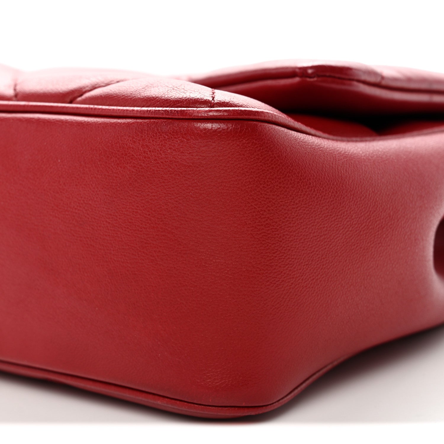 Chanel Lambskin Quilted Easy Carry Flap Red 10 of 12