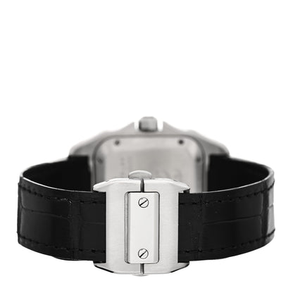 Cartier Stainless Steel Alligator 33mm Santos 100 Automatic Watch 3 of 5