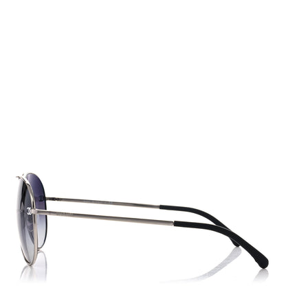 Chanel Metal Aviator CC Sunglasses 4189-T-Q Silver 4 of 8