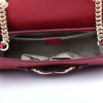 Gucci Microguccissima Medium Emily Chain Shoulder Bag Red 5 of 10