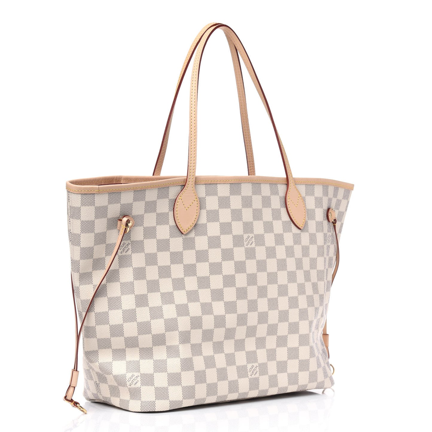 Damier Azur Neo Neverfull MM Rose Ballerine