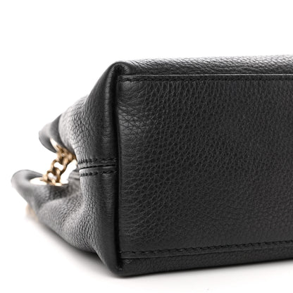 Gucci Pebbled Calfskin Small Soho Chain Shoulder Bag Black 11 of 13