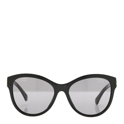 Chanel Acetate Pantos Logo Polarized Sunglasses 5458-A Black 2 of 7