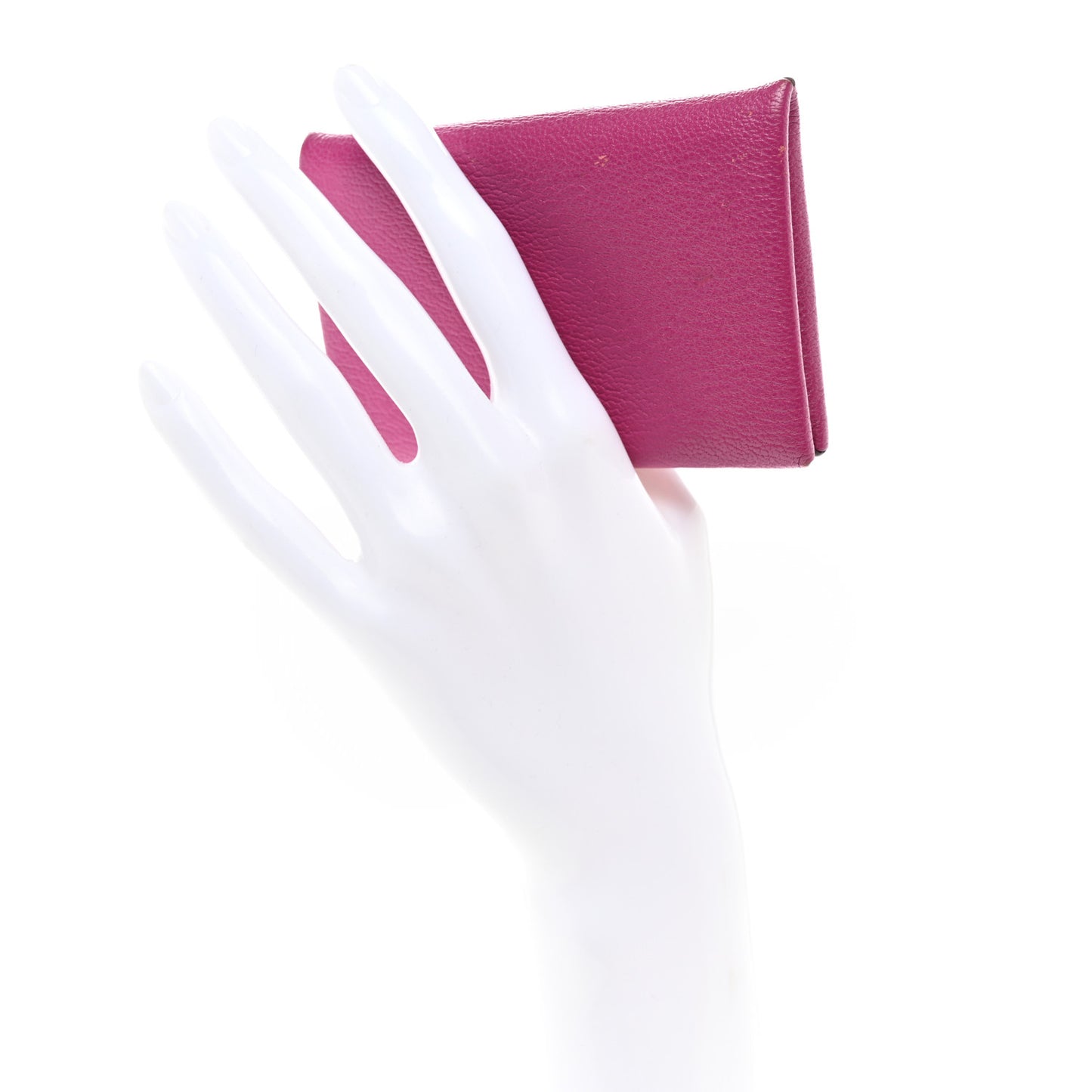 Chevre Chamkila Calvi Card Case Rose Pourpre