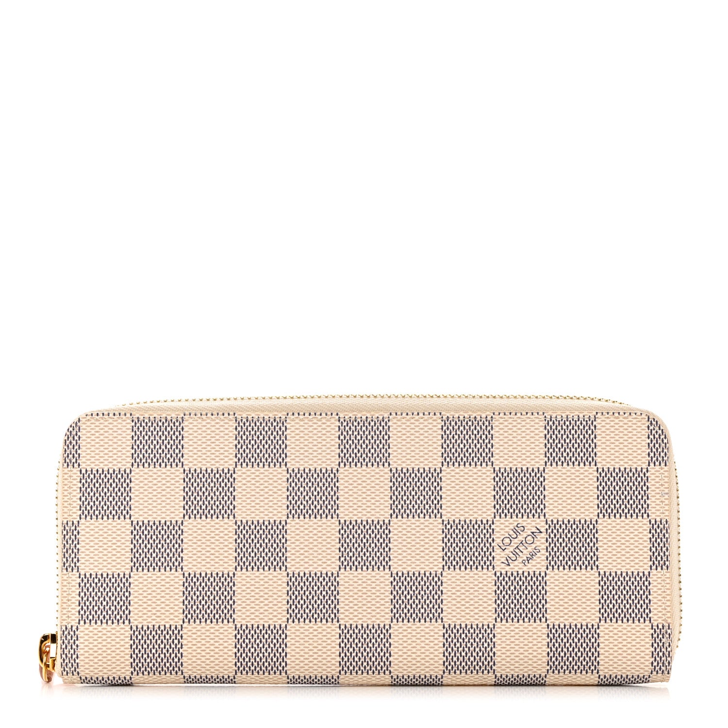 Louis Vuitton Damier Azur Clemence Wallet Rose Ballerine 1 of 8