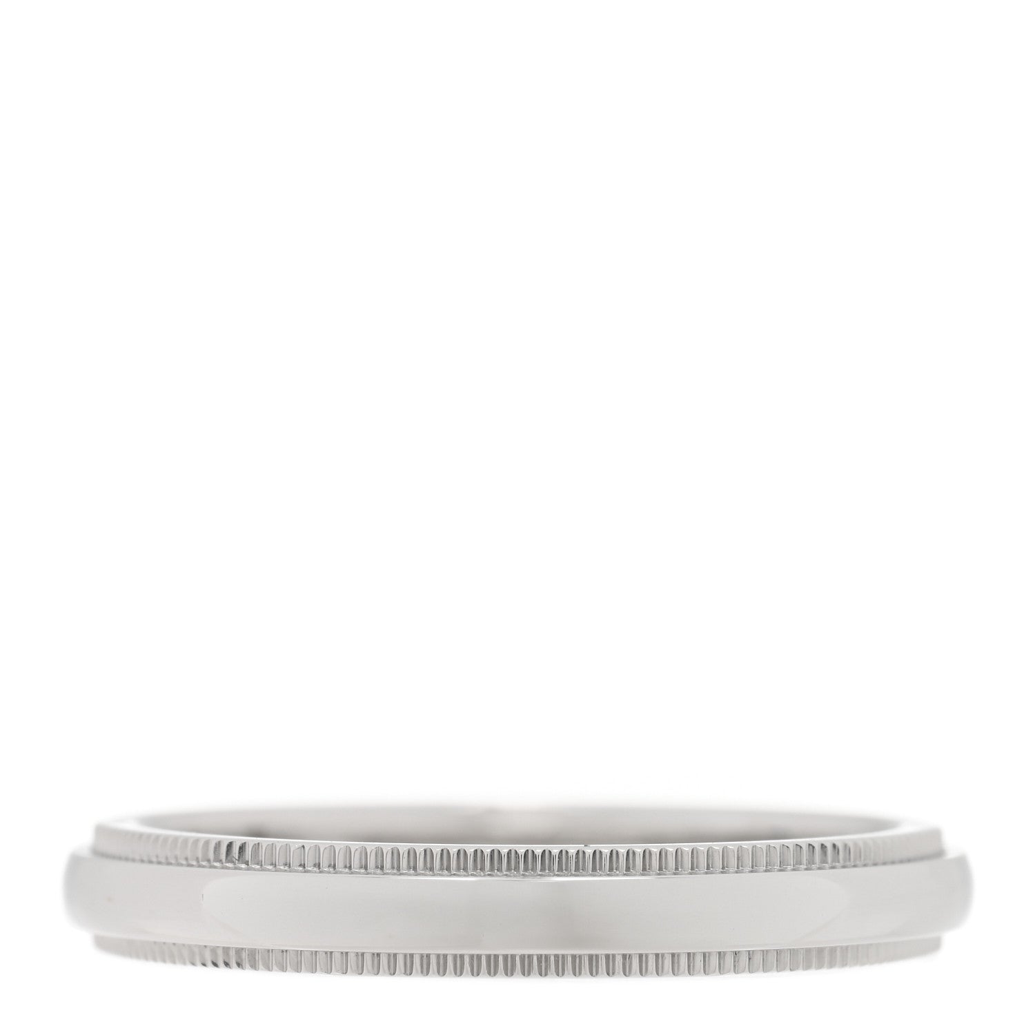 Tiffany Platinum 3mm Tiffany Together Milgrain Band Ring 57 8 3 of 4