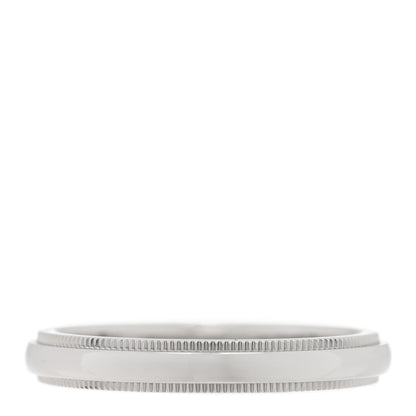Tiffany Platinum 3mm Tiffany Together Milgrain Band Ring 57 8 3 of 4