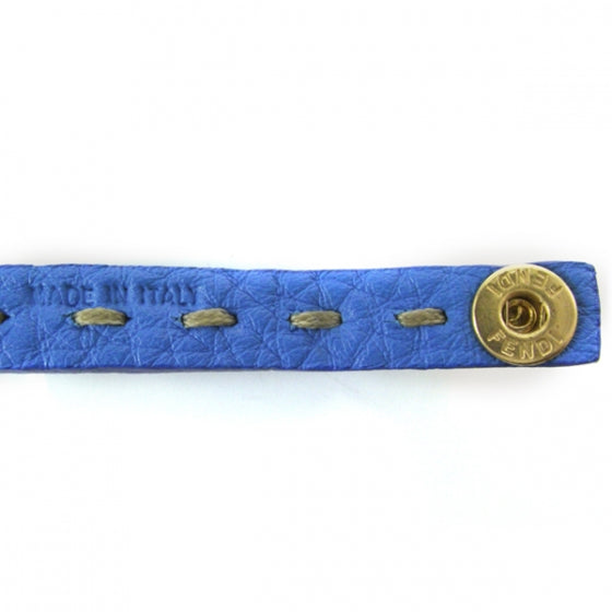 Fendi Calfskin Romano Selleria Bracelet Blue 4 of 5