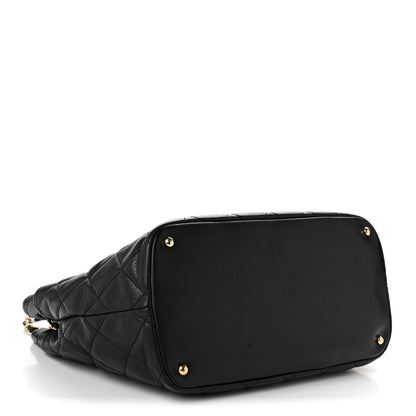 Chanel Caviar Quilted CC Timeless Soft Tote Black 4 of 10