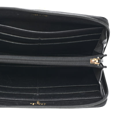 Chanel Patent Calfskin Quilted Boy L-Gusset Zip Wallet Black 5 of 9