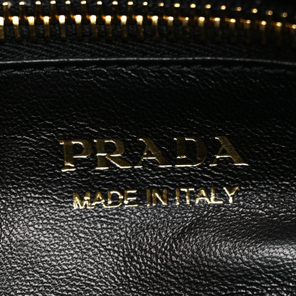 Prada Soft Grain Medium Top Handle Bag With Padlock Bianco 6 of 9